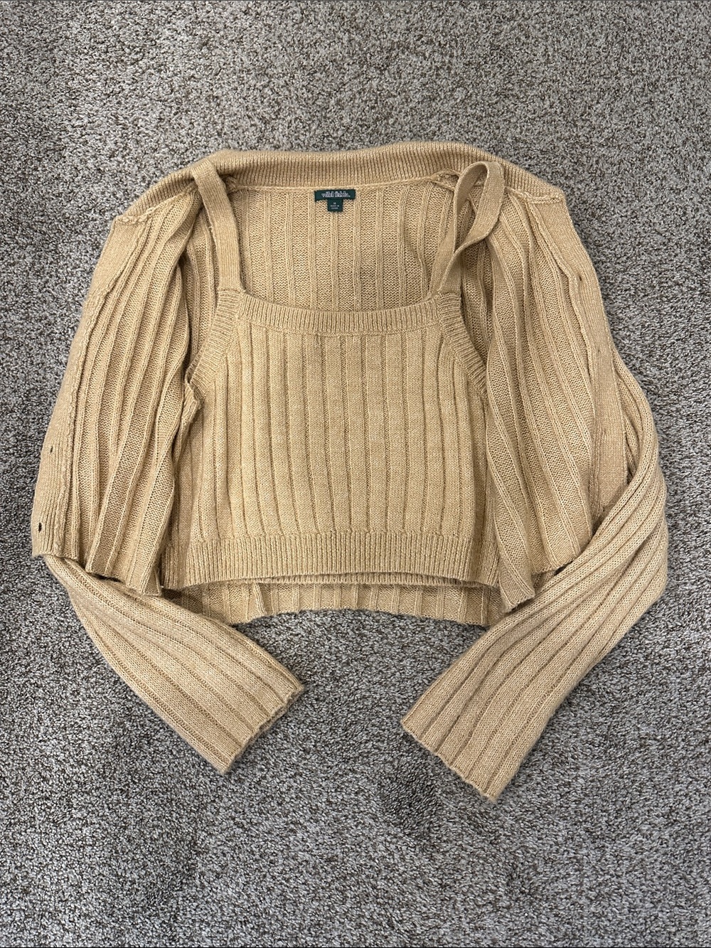 Wild fable cardigan and tank